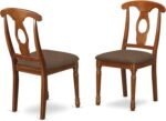 East West Furniture AVNA7-SBR-C 7 Piece Modern Dining Table Set Consist of an Oval Wooden Table with Butterfly Leaf and 6 Linen Fabric Upholstered Dining Chairs, 42x60 Inch, Saddle Brown - Image 5