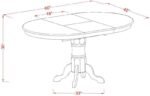 East West Furniture AVNA7-SBR-C 7 Piece Modern Dining Table Set Consist of an Oval Wooden Table with Butterfly Leaf and 6 Linen Fabric Upholstered Dining Chairs, 42x60 Inch, Saddle Brown - Image 6