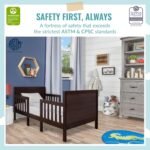 Dream On Me Hudson 3-in-1 Convertible Toddler Bed, 4 Safety Guard Rails, Low-to-Floor Design, Greenguard Gold & JPMA Certified, Solid New Zealand Pinewood, Converts to Chairs & Table – Espresso - Image 3