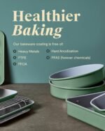Caraway Non-Stick Ceramic Baking Sheet - Naturally Slick Ceramic Coating - Non-Toxic, PTFE & PFOA Free - Perfect for Baking, Roasting, and More - Large (18" x 13") - Cream - Image 6