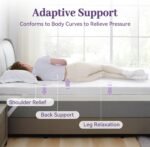 SINWEEK 2 Inch Gel Memory Foam Mattress Topper Twin Size, Ventilated High Density Pad for Back Pain, Bed Topper with Removable Soft Cover, CertiPUR-US Certified - Image 4
