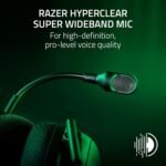 Razer BlackShark V2 Pro Wireless Gaming Headset: Super Wideband Mic - Pro Tuned FPS Profiles - 50mm Drivers - Plush Noise Isolating Earcups - 70 Hr Battery - Bluetooth - for PC, PS5, Switch 2 - White - Image 4
