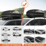 MIDABAO Waterproof Duty Car Roof Top Carrier-Car Cargo Roof Bag Car Roof Top Carrier - Waterproof & Coated Zippers- Includes Anti-Slip Mat- for Cars with or Without Racks (12 Cubic feet) - Image 4