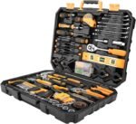 DEKOPRO 228 Piece Socket Wrench Auto Repair Tool Combination Package Mixed Tool Set Hand Tool Kit with Plastic Toolbox Storage Case - Image 3