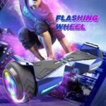 Electric Hoverboard for Kids with Flashing Wheels, Dual 200W Motors Hover Board with 6.5" All Terrain Tire, 6 Miles Max Range, Self Balancing Scooter Supports Up to 165 lbs (Blue) - Image 3
