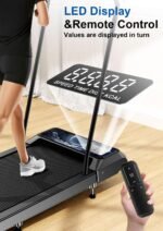 Walking Treadmill with Removable Handle,2.5HP Portable Treadmills for Home and Office, 270Lbs Capacity Under Desk Treadmill with APP &Remote Control, LED Display - Image 5