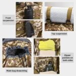 100L Camping Hiking Backpack,Molle military Tactical rucksack backpack,Waterproof Lightweight Hiking Backpack (Black) - Image 5