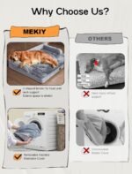 Extra Large Dog Bed Orthopedic Waterproof: Memory Foam Dog Bed for XL XLarge Extra Big Dogs - Couch Sofa - Washable with Removable Cover - Image 5