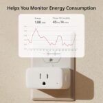 【2025 New】 SwitchBot HomeKit Smart Plug Mini 15A, No Hub Required, Energy Monitor, WiFi(2.4G Only) Outlet Works with Apple HomeKit, Alexa, Google Home, App Remote Control & Timer Function(1 Pack) - Image 6