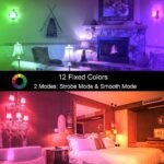 ILC RGB LED Color Changing Light Bulb, 40W Equivalent, 450LM, 2700K Warm White 5W E26 Screw Base RGBW, Flood Light Bulb- 12 Color Choices - Timing Infrared Remote Control (4 Pack) - Image 3
