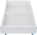 MUSEHOMEINC Solid Wood Under Bed Storage Drawer with 4-Wheels for Bedroom,Wooden Underbed Storage Organizer,Suggested for Queen and King Size Platform Bed - Image 5