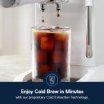 De'Longhi Dedica Duo Compact Espresso Machine - Cold Brew Coffee Maker with Milk Frother Wand- for Espresso, Hot & Iced Coffee, Cappuccinos, Lattes & Home Barista Brewing, Vanilla - Image 6