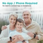 Pedometer Watch Senior Friendly No App/Phone Required, Waterproof Fitness Tracker Watch with Step Counter Calories/Sleep Tracker for Walking Running for Men Women - Image 3