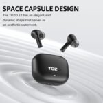 TOZO E2 Wireless Earbuds 10mm Drivers with Powerful Bass, App Customize 32 EQs, with 2 Mics AI Call Noise Cancellation, 30H Playtime, Bluetooth 5.3 Ear Buds, Comfort Fit in-Ear Headphones - Image 3