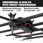 WEIZE Heavy Duty 64"x 39" Roof Rack, Rooftop Cargo Carrier Basket with Waterproof Bag, Tie Down Strap & Net, Car Top Luggage Holder for SUV, 200lb Capacity, Steel Construction - Image 3