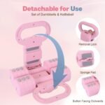 Adjustable Dumbbell Set of 2, 4 in 1 Free Weights Dumbbells Set for Women with Fast Adjustment, Each 2lb 3lb 4lb 5lb Hand Weights Set for Home Gym & Outdoor Exercise Training - Image 3