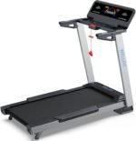 WELLFIT Home Treadmill, 2 Level Incline Heavyduty Treadmill with Pulse Sensor, 4.0 HP, 10 MPH, 450 lbs Capacity, 20'' x 45'' Running Area Treadmills with Bluetooth Player & LED Display - Image 5