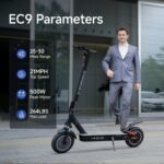 Electric Scooter, Up to 32 Miles Range & 25 MPH, 4 High-Performance Shock Absorbers, 500W Motor & 10" Solid Tires, Foldable Commuter Electric Scooter for Adults with Turn Signals, APP Lock - Image 3