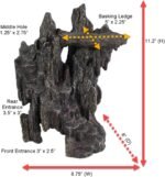 Penn-Plax Reptology Shale Step Ledge Cave Hideout - Aquarium & Terrarium Decoration - for Fish, Reptiles, Amphibians, and Small Animals - Large 2 (REP189) - Image 4