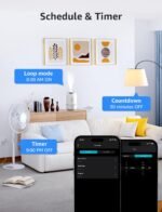 Lepro P1 Smart Plug Mini 15A, WiFi Outlet Plugs Compatible with Alexa & Google Assistant, Voice/APP Control, Timer & Group Controller, ETL & FCC Certified, 2.4GHz Only, 4-Pack - Image 5