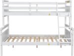 Merax Wooden Bunk Bed,Twin Over Full Bunk Bed with Ladder,Safety Guardrail,Can Be Separated into 2 Beds,Perfect for Bedroom,White - Image 6