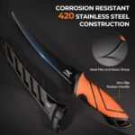 KastKing SteelStream 8pc Fishing Tool Kit - Fishing Pliers with Lanyard, Fillet Knife, Floating Fish Lip Gripper, Fishing Braid Scissors, Tool Retractor, Fishing Hook Remover, Bungee Cords - Image 4