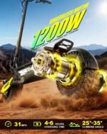 Electric Scooter for Adults, 1200W/2400W Motor Fast E Scooter, 11" Off-Road Tires, Up to 30/43 MPH Top Speed & 20/43 Miles Long Range, Dual Brake, Foldable - Image 3