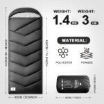 Sleeping Bags for Adults Warm Weather,Lightweight for Camping Hiking Traveling - Image 3