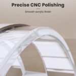 Acrylic Vertical Laptop Stand for Desk,Acrylic Invisible Desktop Notebook Dock,Vertical Laptop Holder Space-Saving Organizer for All MacBook, Surface, Samsung, HP, Dell - Image 4