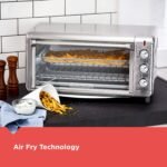 BLACK+DECKER Crisp 'N Bake Air Fry Countertop Convection Toaster Oven, XL Capacity, 8-Slice, 5-in-1, Fits 9” x 13” pan,12” Pizza, 60-Min Timer, Bake, Broil, Air Fry, Toast, Keep Warm, Stainless Steel - Image 3