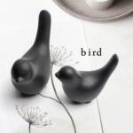 Notakia Small Birds Statues Home Decor Modern Style Decorative Ornaments for Living Room, Bedroom, Office Desktop, Cabinets (Black 2Pcs Birds) - Image 6