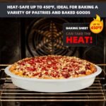 Nonstick Bakeware Set 10 Pcs, Professional Kitchen Bicolor Baking Pans Set with Cookie Sheets, Muffin Pan, Loaf Pan, Cake Pan and Cooling Rack, Dishwasher Safe, 0.8mm Thick Heavy Duty - Image 3