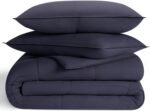 UGG Full/Queen Comforter Set with 2 Pillow Shams, Lightweight Down Alternative Blanket, Reversible Cozy Warm All Season Washable, Hypoallergenic Bedding Set, Navy Blue (Leonora) - Image 3