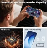I25 Ultra Unlocked Phone Dual-SIM Smart Phone Built in Pen Android 14 Phone 6.9" HD Screen Smartphone, 48MP Camera, 12G RAM+ 256GB, Battery 7000mAh, Fingerprint Lock/Face ID/AI App/GPS/FM(Sliver) - Image 5