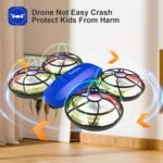 Drones for Kids with Camera,Rc Drone Indoor Small Helicopter,Birthday Gifts for Boys and Girls Beginners Friendly,Mini Quadcopter Toy With 2 Batteries,Propeller Protect,Altitude Hold - Image 3