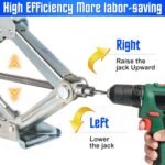 Dreyoo 2 Pack RV Scissor Jack Socket, 3/4" or 19mm Drill Adapter with 1/4" Hex Shank, Camper Trailer Stabilizer Jack Tool for RV, Car, Travel Trailer Leveling(Silver Gray) - Image 5