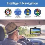 GPS Navigator for Car Truck RV, 9-inch High-Definition Touch Screen，2025 Maps (Free Lifetime Updates), Support Voice Turn Direction Guidance/Speed and Red Light Warning/Custom Truck Routing - Image 5
