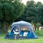 Cabin Tent 4-6 Person, Waterproof Camping Tent with Rain Cover Easy to Set Up, Portable Double Layer Large Family Tent for Outdoor Camping (330 * 270Iron Single) - Image 7