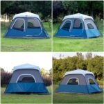 Cabin Tent 4-6 Person, Waterproof Camping Tent with Rain Cover Easy to Set Up, Portable Double Layer Large Family Tent for Outdoor Camping (330 * 270Iron Single) - Image 9