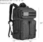 Himal Military Tactical Backpack - Large Army 3 Day Assault Pack Molle Bag Rucksack,40L - Image 4