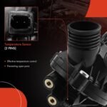 A-Premium Engine Coolant Thermostat Housing Assembly Compatible with BMW E70 X5 2007-2010 E71/E72 X6 2008-2010 3.0L - Image 6