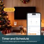 Linkind Matter Smart Plug with LED Night Light, Work with Alexa, Apple Home, Google, Smart Outlet 15A/1800W, Dusk to Dawn, Plug in Wall, Timer&Schedule, ETL&FCC Certified, 2.4GHz Wi-Fi Only, 2 Pack - Image 4