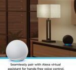 GLOBE Electric 50589 Color-Changing A19 LED Smart Light Bulb, 2.4 GHz Wi-Fi, 60W Equivalent 800LM, Works with Alexa Only, 1-Pack - Image 3