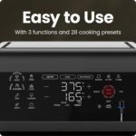 CHEFMAN ExacTemp™ 12 Quart 5-in-1 Air Fryer with Integrated Smart Cooking Thermometer, 28 Touchscreen Presets, Rotisserie, Dehydrator, Bake, XL Convection Oven with Auto Shutoff, Black - Image 6