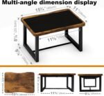 Wooden Step Stool with Non-Slip mat,Bed Steping Stool for Adult Hold up to 500lbs，Wood One Step for Kitchen, Bedroom, Living Room, Bathroom… (Brown) - Image 5