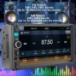 7 Double Din Touch Screen Car Radio with Apple CarPlay,7 Inch Bluetooth Car Stereo with Backup Camera, FM Steering Wheel Controls,Mirror Link Navigation,USB/TF/Subwoorf/240 watts - Image 6