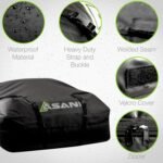 Asani Waterproof Car Roof Top Cargo Carrier Bag with 8 Heavy-Duty Straps and Buckles | Weatherproof Luggage Roofbag for Rooftop Racks | Car Topper Bag for Sedan, SUV, Vans & More (15 Cubic Feet) - Image 3