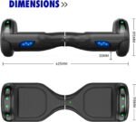 UNI-SUN Self Balancing Scooter for Kids, 6.5" Two Wheels Scooter with Bluetooth and Lights for Girls Boys Kids Adults - Image 3