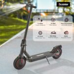 iScooter Electric Scooter Adults & Big Kids, 500/650 Peak Power, Up to 15/18/25 Miles Range, 19/22/25 MPH Top Speed, Cruise Control, Dual Braking System, Foldable E Scooter for Commuting & Campus Use - Image 4