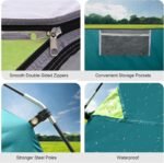 CAMPROS CP Tents for Camping 2/4/6 Person Tent Waterproof Windproof Double Layer Camping Tent, Easy Setup Dome Tent with Large Mesh Windows & Wider Door for Outdoor Camping & Hiking - Image 6